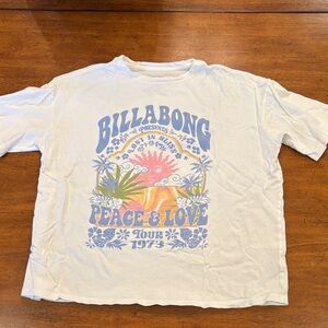 Billabong Kids White Peace & Love Graphic Tee